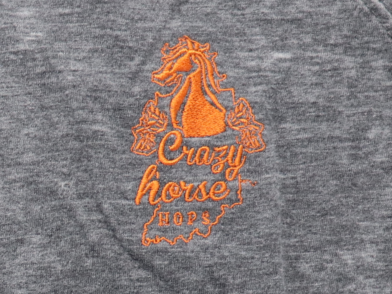 Crazy Horse Hops Ladies Long Sleeve with Scoop Neck