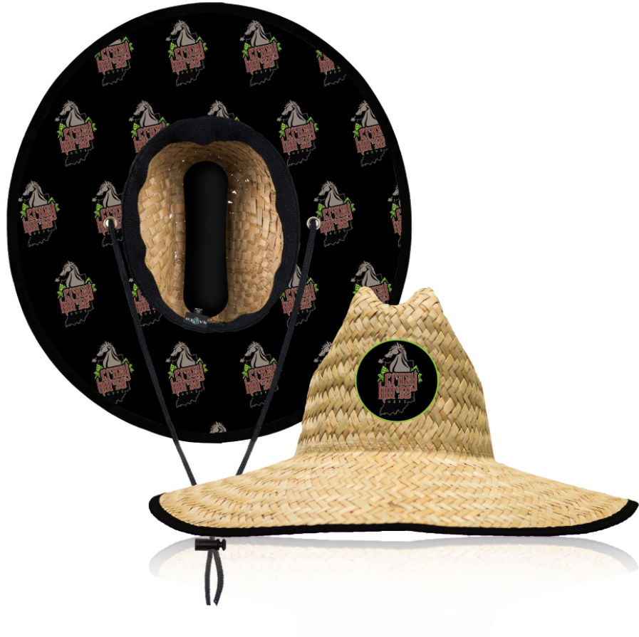 Crazy Horse Under Brim Straw Hats