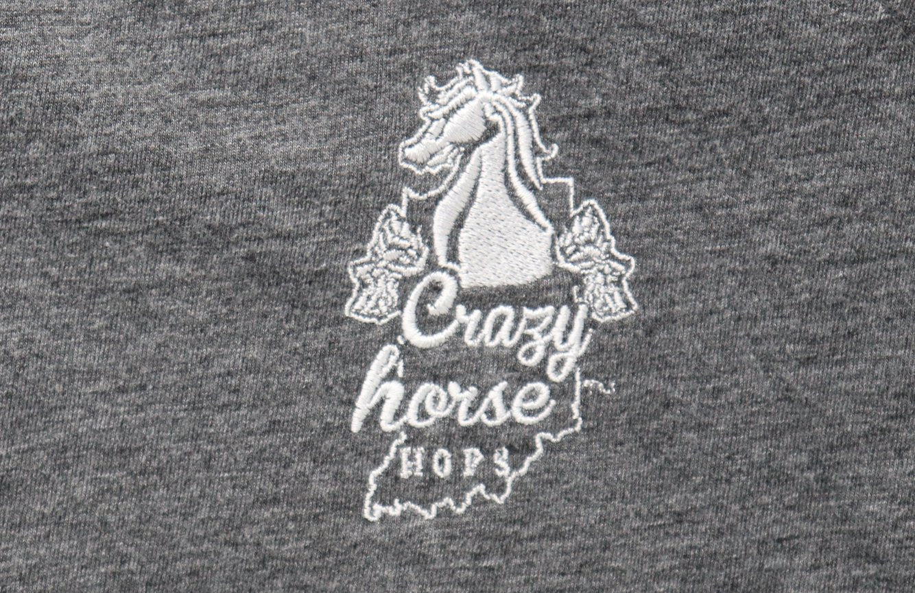 Crazy Horse Hops Ladies Long Sleeve with Scoop Neck