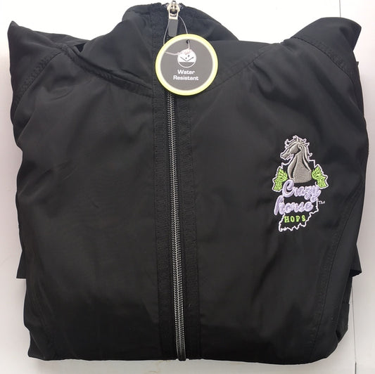 Crazy Horse Hops Black Ladies Rain Jacket